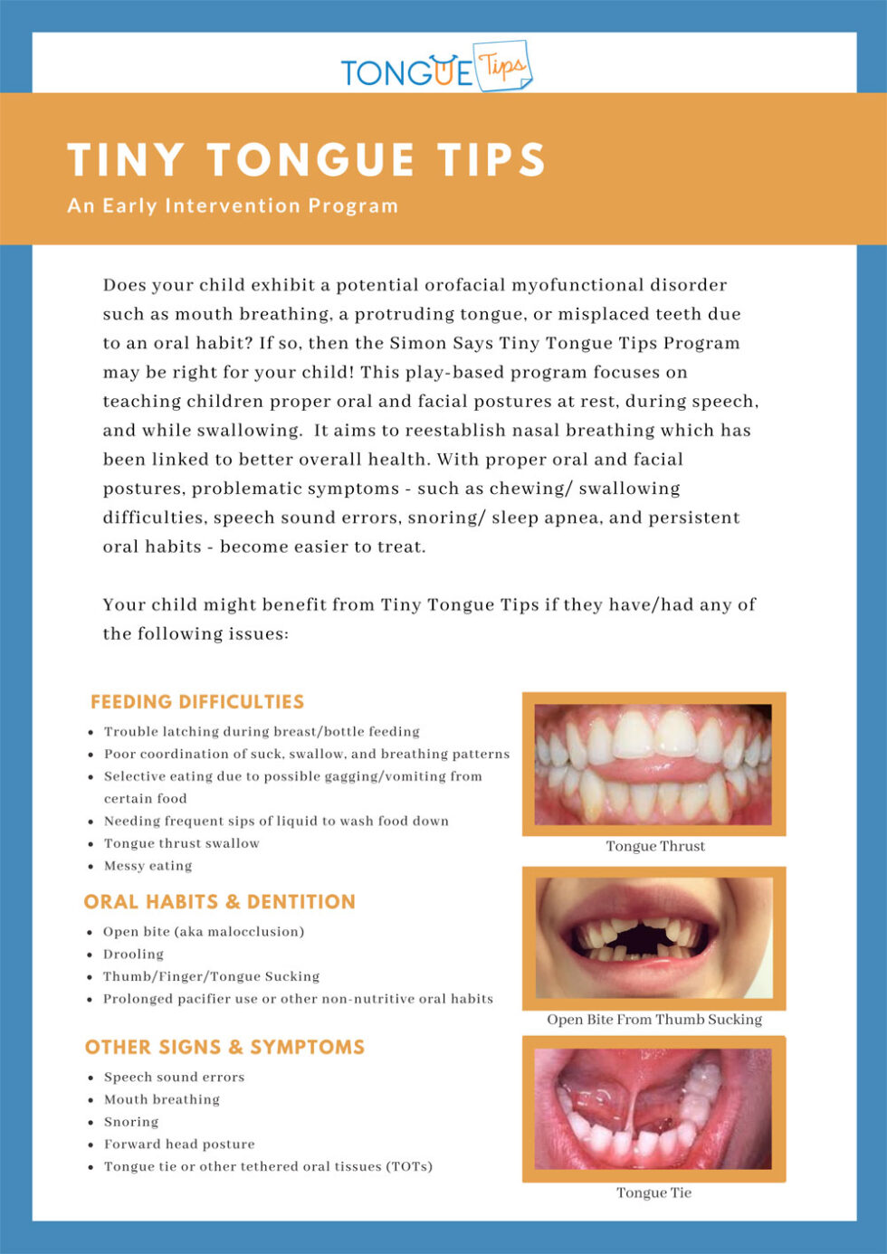 Tongue Thrust Be Gone Speak Easy Speech Therapy